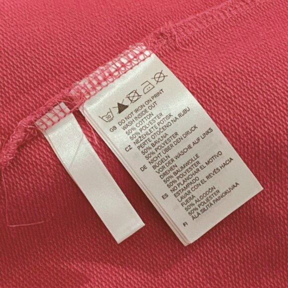 H&M Women's Hot Pink Dog Face Sweater Size Medium - Picture 5 of 5